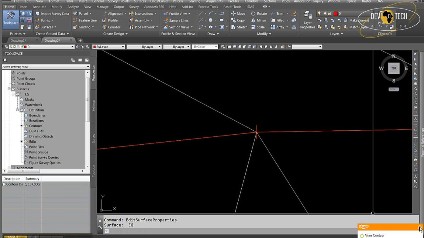 Surfaces-Extrapolate surface